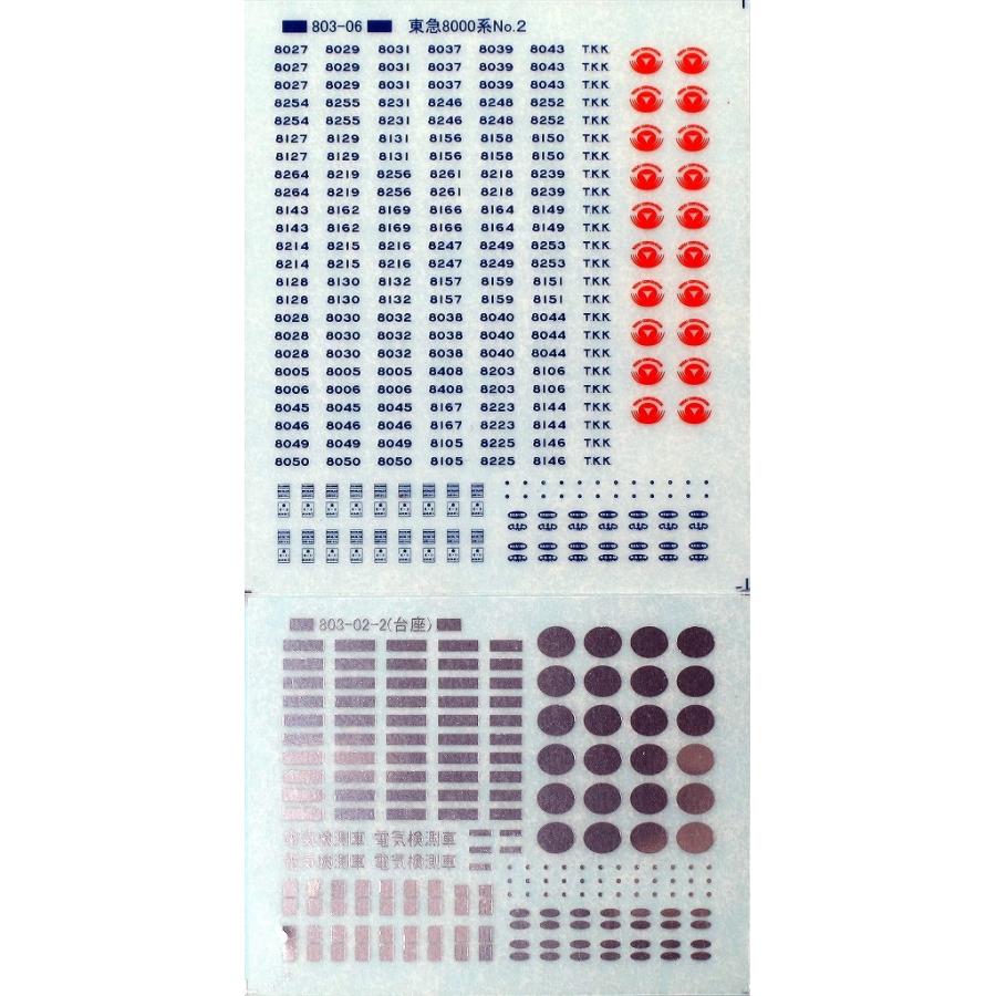 トレジャータウン TTL803-06 東急8000系標記No2 : グリーンマックス