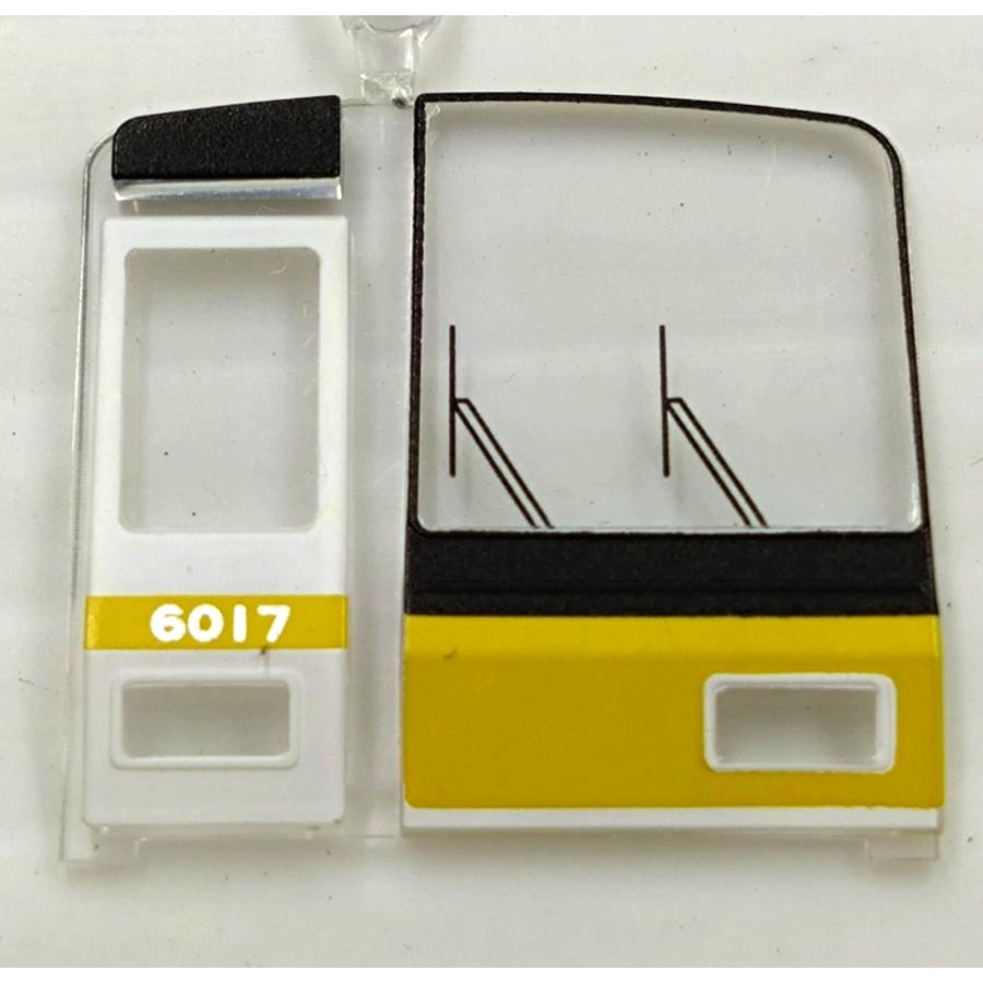 グリーンマックス 西武6000系 前面ガラス（黄色）車番：6017 1枚入り