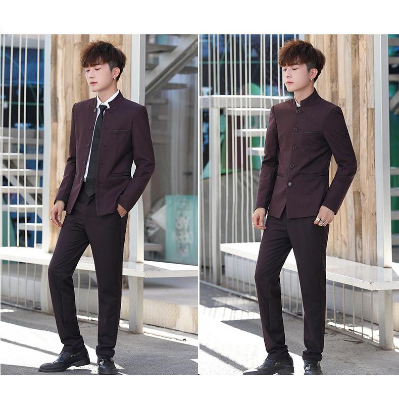 パンツスーツ メンズ スタンドカラー ビジネススーツ スーツセットアップ 細身 スリムフィット 面接 卒業 入学式 就職 代 30代 Gm5298 Gm5 通販 Yahoo ショッピング