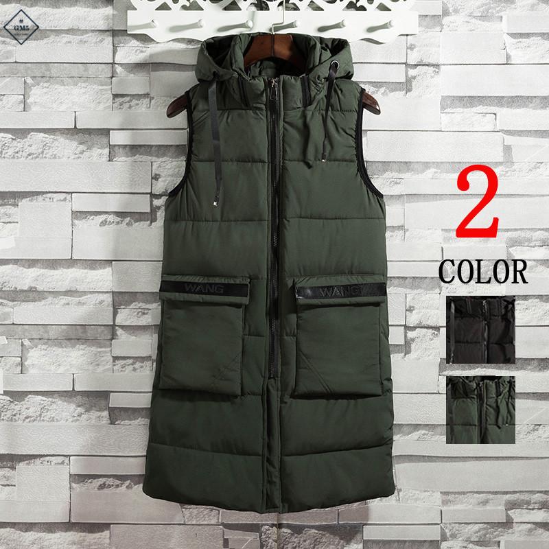 ロングベスト 中綿ベスト ダウンベスト メンズ 大きいポケット付き キルティング ベスト アウター ファッション 人気 防寒 新作 Gmn29 Gm5 通販 Yahoo ショッピング