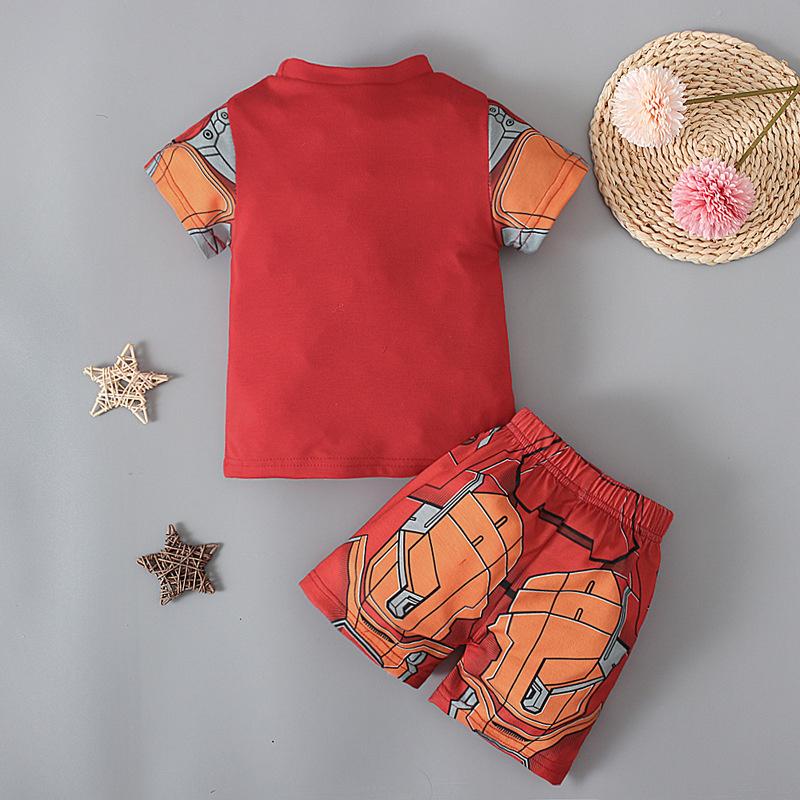 半袖 アベンジャーズ 風 アイアンマン スパイダーマン 子供 子ども用