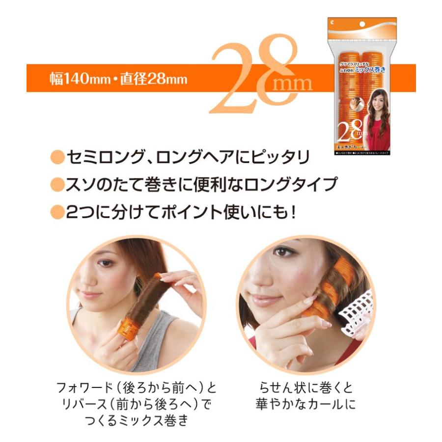 美人巻きカーラー 30mm 2P ターコイズ 中太 太め マジックカーラー