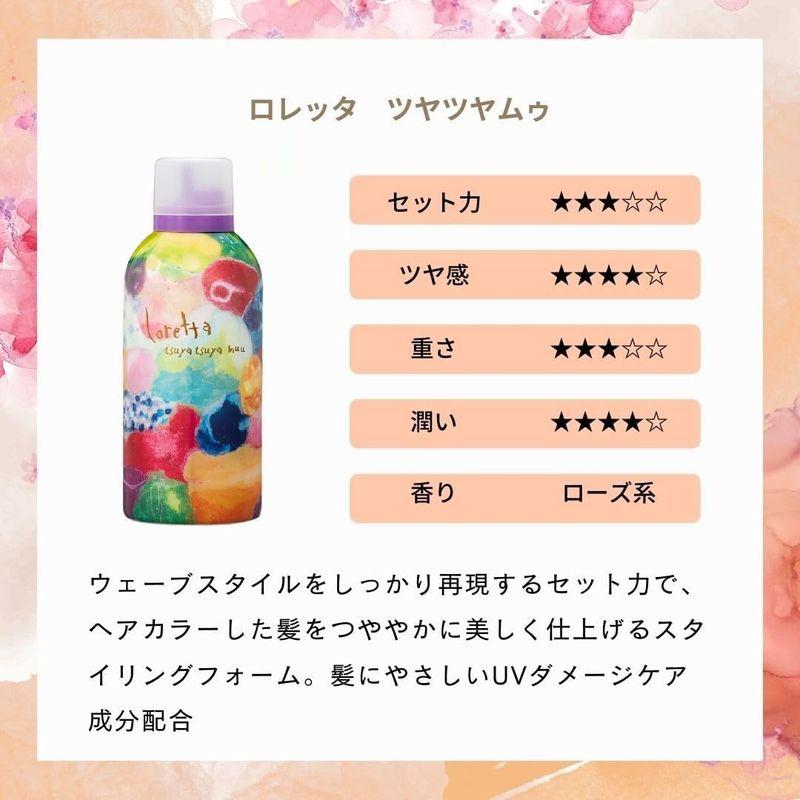 Loretta（ロレッタ） ツヤツヤムゥ 180g ローズ系の香り ヘアフォーム