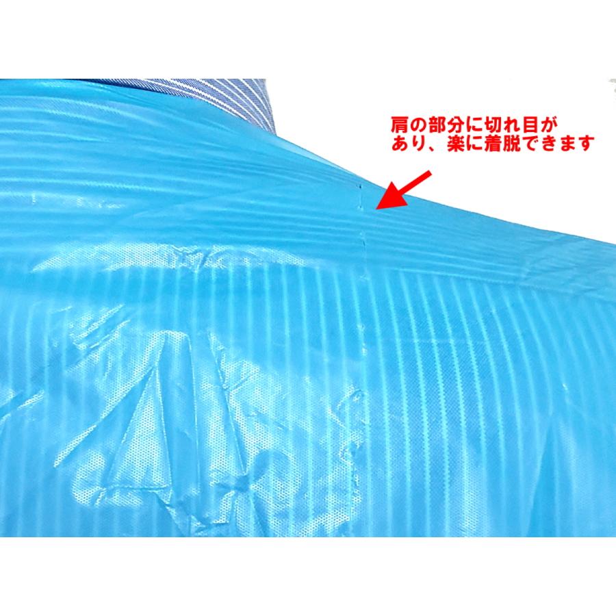 【まとめ買い】CPE アイソレーションガウン 50枚(5枚×10パック)　ビニールガウン プラスチックガウン 使い捨てガウン |  | 05