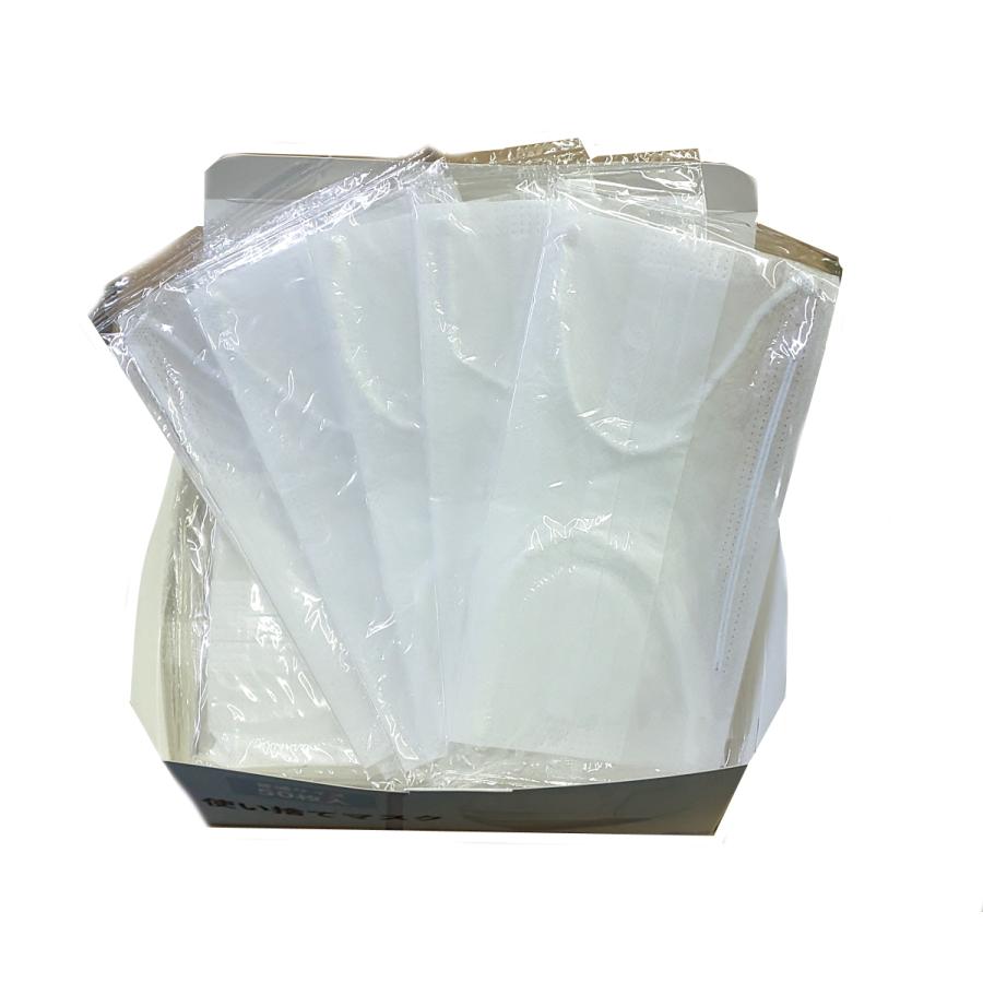 二層マスク　50枚　個包装　作業用　息がしやすい　涼しいマスク　工場用　薄手のマスク　使い捨てマスク |  | 03