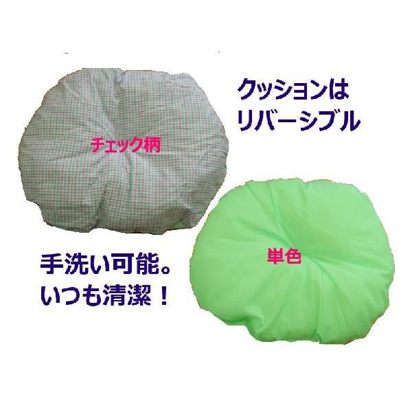 ペットベッド　グリーン　猫用　小型犬用　Lサイズ　57ｃｍ×52ｃｍ×14ｃｍ　 |  | 05