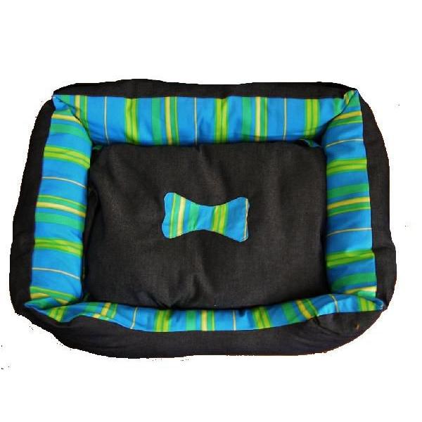 ペットベッド　デニム地　ブルー　猫用　小型犬用　61ｃｍ×48ｃｍ×高さ18ｃｍ　 |  | 01