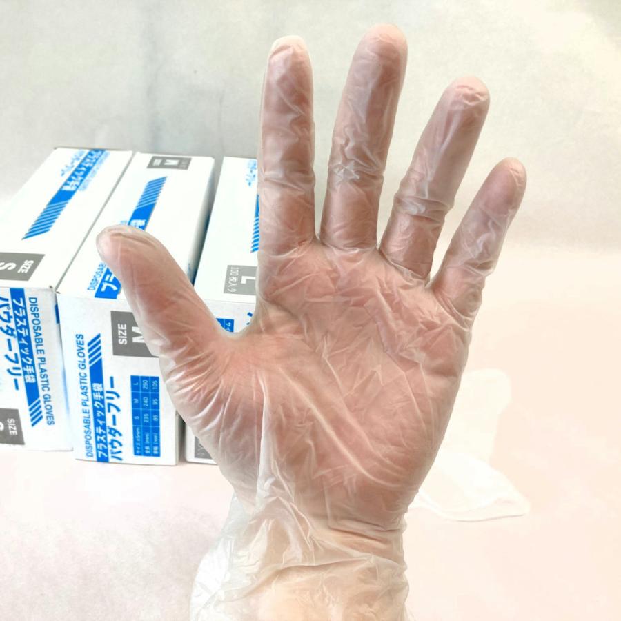 あすつく プラスチックグローブ ビニール手袋 100枚 PVCグローブ