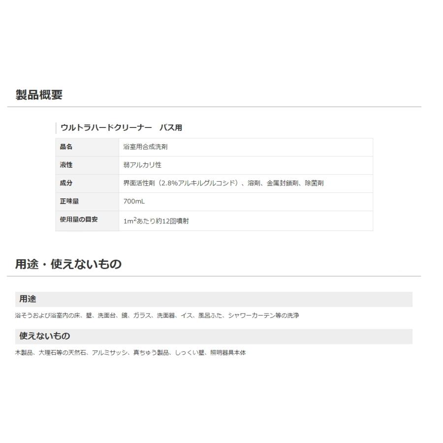 リンレイ　ウルトラハードクリーナーバス用 2個セット　お風呂用洗剤　湯あか、水あか、石鹸カスを強力分解　 |  | 06