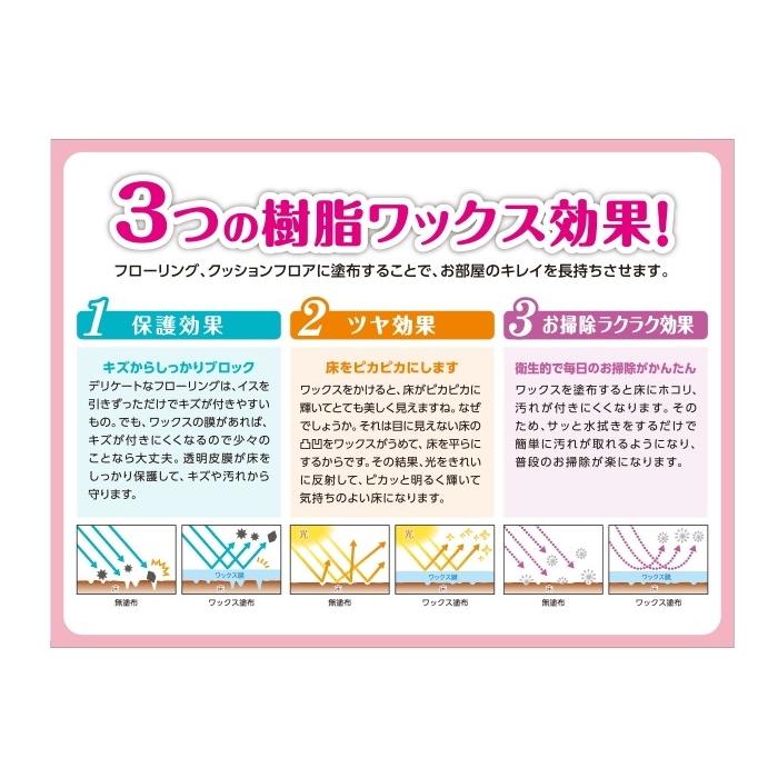 フローリング専用ワックス　1リットル　リンレイ　約60畳分　耐久1年 |  | 04