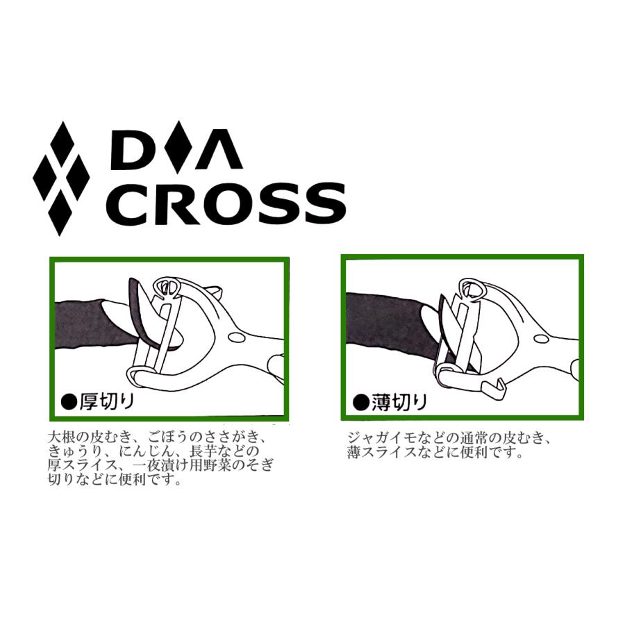 スミカマ　ダイヤクロス　ピーラー　両刃ワイドピーラー　皮むき器　キャベツの千切りにも　送料無料 |  | 03