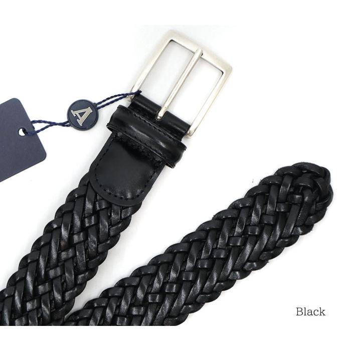 Anderson's アンダーソンズ メッシュレザーベルト 約35mm belt Anderson's アンダーソンズ メッシュレザーベルト 約35mm belt