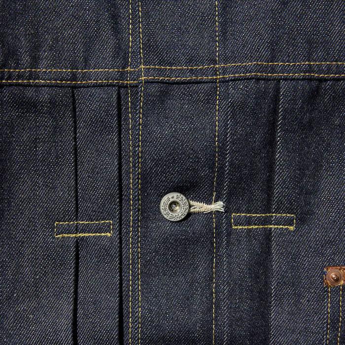 AVIREX アヴィレックス AVIREX HERITAGE DENIM Type-1 JACKET ”LEATHER” ヘリテージ デニムジャケット タイプ1 レザー 牛革 アビレックス 783-6952011 日本製の画像