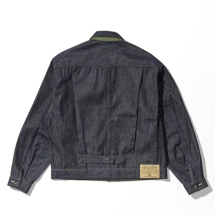 AVIREX アヴィレックス AVIREX HERITAGE DENIM Type-1 JACKET ”NYLON” ヘリテージ デニムジャケット タイプ1 ナイロン 783-6952012 Gジャン 日本製の画像