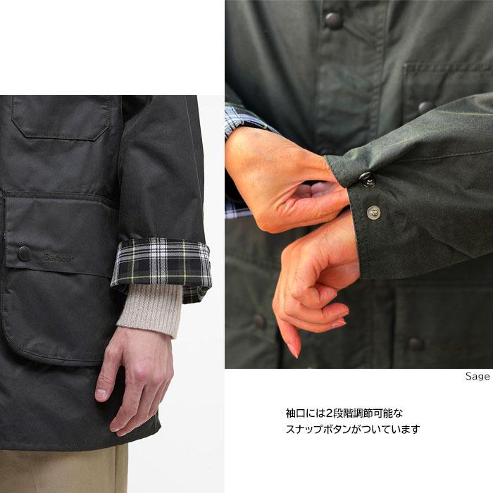 即納 MWX2498 BARBOUR バブアー 【オーバーサイズ】 SOLWAY WAX JACKET OS　ソルウェイ ワックスジャケット オーバーサイズフィット 【 SAGE (SG51) 】の画像