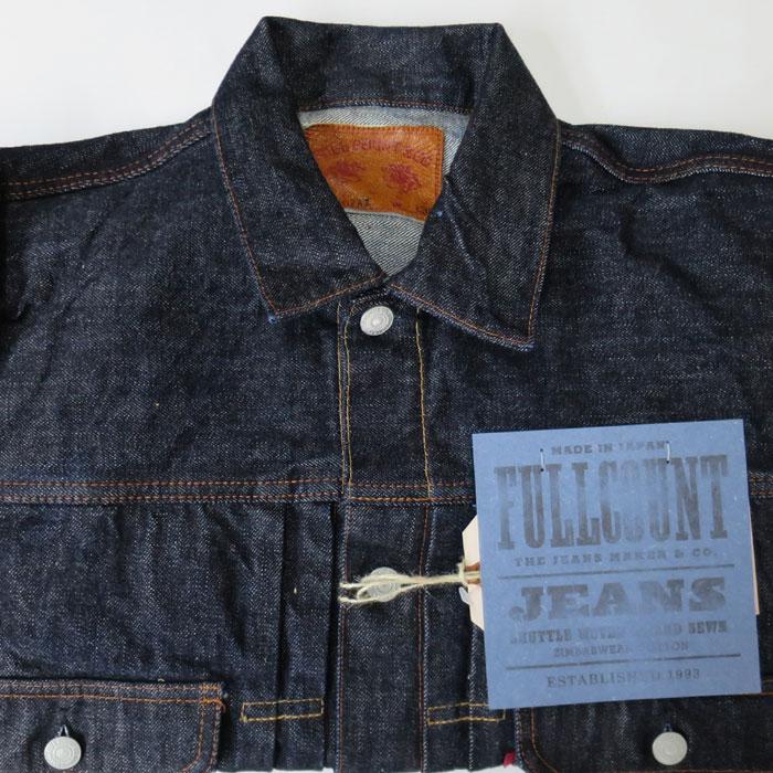 FULL COUNT [ Type 2 Denim Jacket Heavy Oz (One Wash)] [ フルカウント 2nd 15.5oz ] フルカウント セカンド 2102XXW ヘビーオンス｜gmmstore｜03