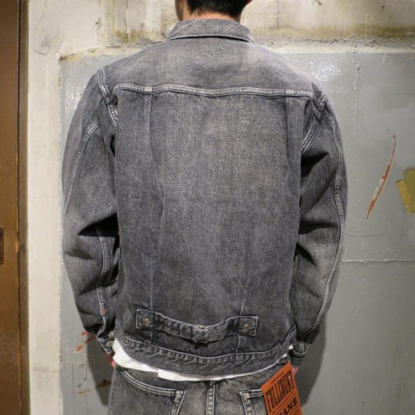 FULLCOUNT [ 2107BKHW ] Type 1 Black Denim Jacket Dartford フルカウント 13.7oz デニムジャケット ダートフォード 1ハードウォッシュブラックの画像