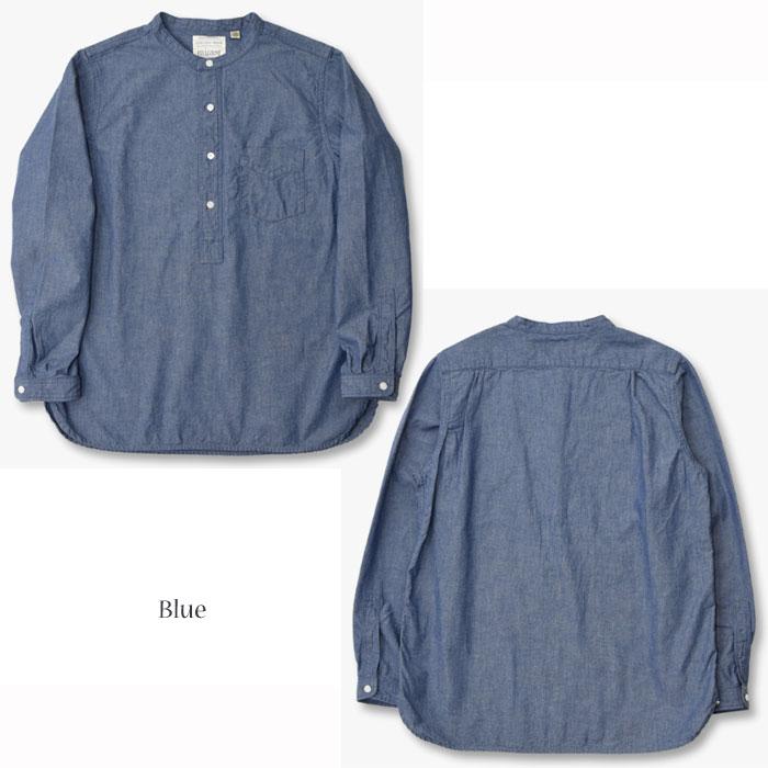 フルカウント　シャンブレー　4900 サイズ42 FULLCOUNT（フルカウント） [ #4900 ] STAND COLLAR CHAMBRAY SHIRTS