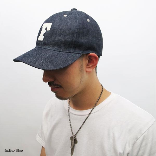 FULLCOUNT（フルカウント） [ #6843 ] 6Panel Denim Baseball Cap 'F