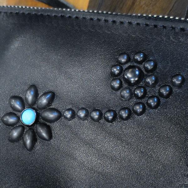 HTC BLACK CORNER ZIPPER PURSE 25TQ 【BLACK/BLACK HTC BLACK CORNER ZIPPER PURSE 25TQ 【BLACK/BLACK