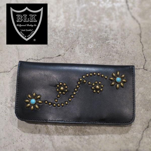 新品 HTC ロングウォレット フラワー ターコイズライトブラウン 財布