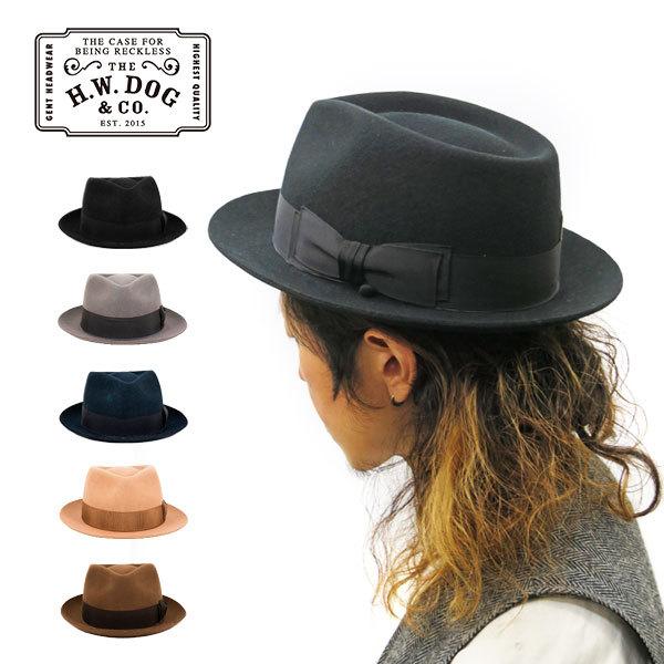 THE H.W. DOG CO. グレー フェルトハット THE H.W. DOG CO. グレー フェルトハット