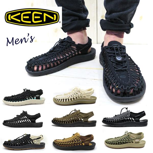 【極美品】KEEN キーン　UNEEK ユニーク　サンダル　ロゴ　黒　27cm ユニーク(KEEN) KEEN キーン ユニーク メンズ keen uneek