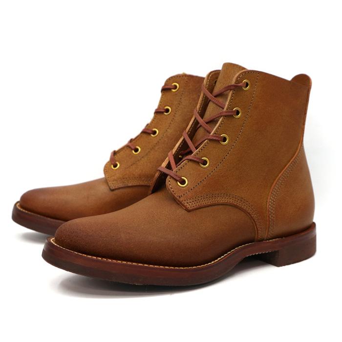 Makers × VASCO V43 SERVICE BOOTS メイカーズ × バスコ サービスブーツ 【SAND】 OLD OIL LEATHER ROUGHOUT Dr. SOLE メイカーズ Eワイズ相当【日本製】 M43の画像