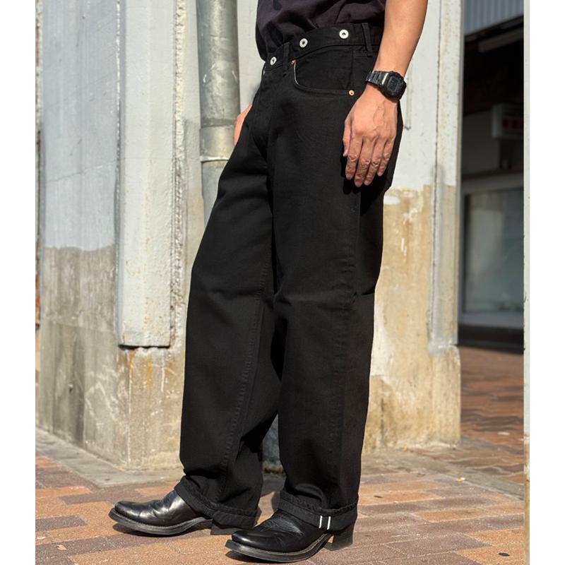 専用　ディセンダント ワイド ブラック デニム トラウザーズ バギー パンツ DESCENDANT/1995 DENIM TROUSERS BAGGY (BLACK)