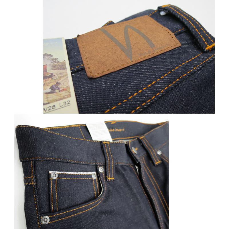 NUDIE JEANS ヌーディージーンズ LEAN DEAN リーンディーン 育てがいのある"DRY"DRY TRUE SELVAGE N228ドライトゥルー ユニセックス イタリア製 レングス32｜gmmstore｜05