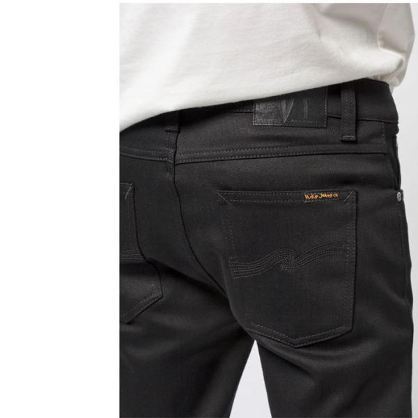 【レングス30と32から選べます】 NUDIE JEANS LEAN DEAN ヌーディージーンズ リーンディーン ［ DRY EVER BLACK ］ N792 ドライエバーブラック｜gmmstore｜04