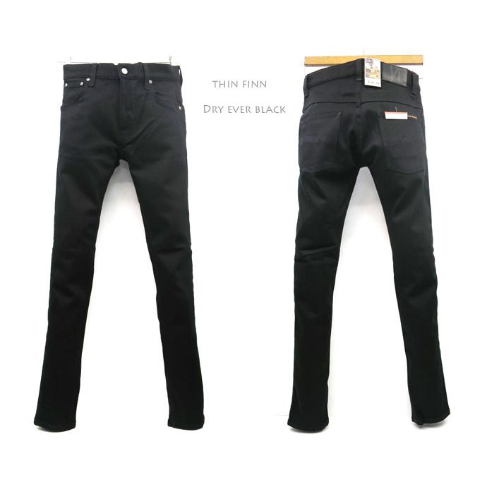 Nudie Jeans NUDIE JEANS THIN FINN DRY EVER BLACK ヌーディー Nudie Jeans NUDIE JEANS THIN FINN DRY EVER BLACK ヌーディー