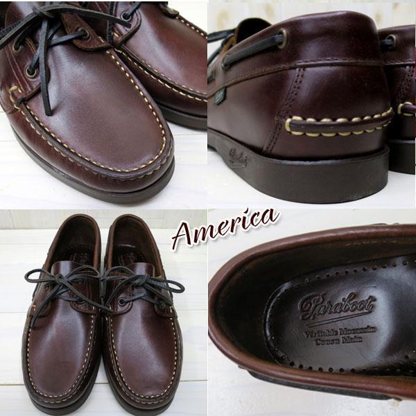 PARABOOT BARTH 780001 パラブーツ バース デッキシューズ AMERICA アメリカ　(ブラウン） メンズ | Paraboot | 02