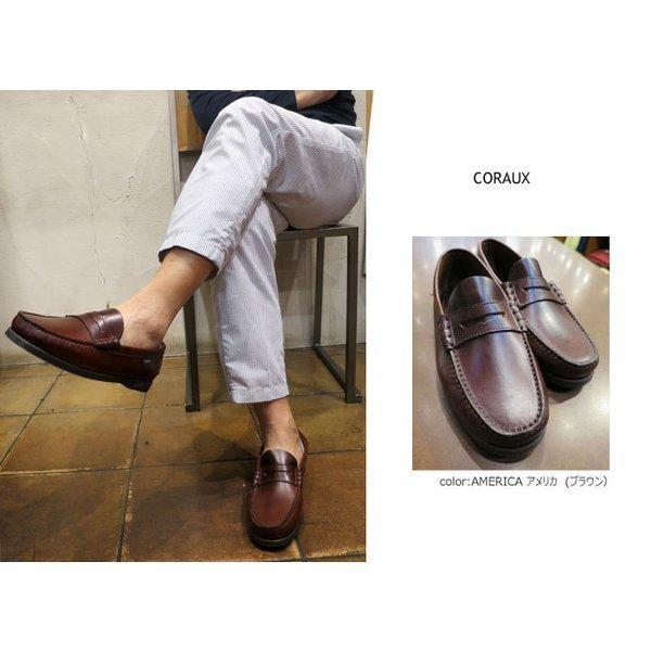 PARABOOT ( パラブーツ ) CORAUX（コロー）MARINE（ダークネイビー）[ 093606 ]【メンズ】 paraboot  coraux ペニーローファー