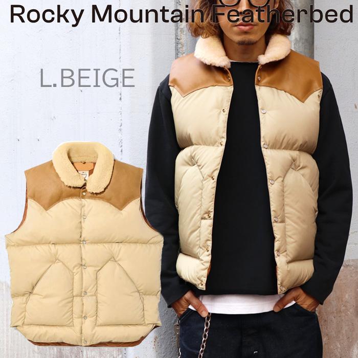 Rocky Mountain Featherbed ダウンベスト7/8 ベージュ Rocky Mountain FeatherBed（ロッキーマウンテンフェザーベッド