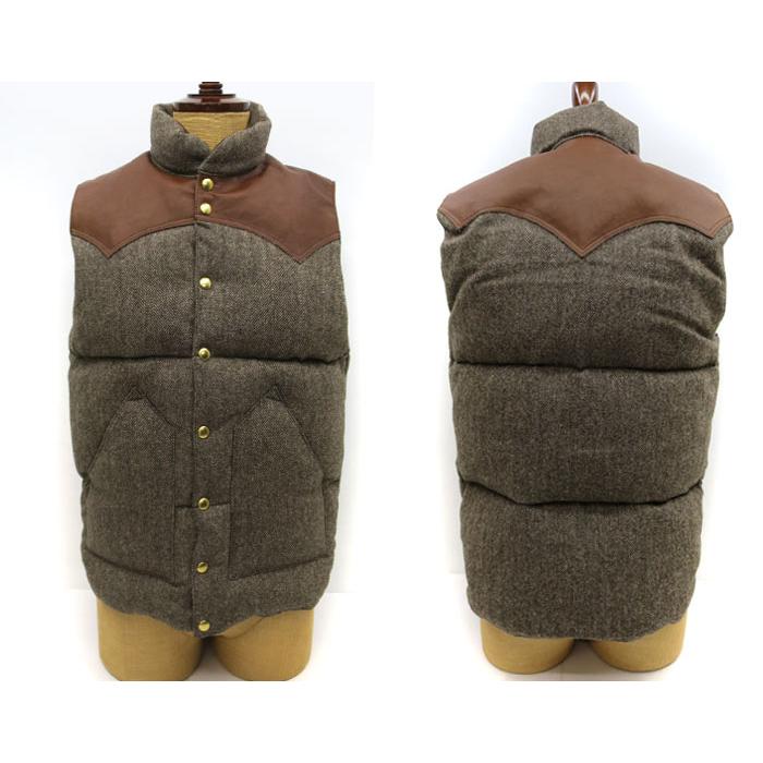 SALE 30％オフ】 DOWN VEST TWEED ツイード Rocky Mountain Featherbed 