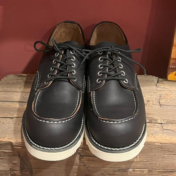 RED WING レッドウィング CLASSIC MOC OXFORD #8090  BLACK PRAIRIE ブラックプレーリー 茶芯 ブラックレザー ワイズD 短靴 モックトゥ REDWING  レッドウイング｜gmmstore｜07