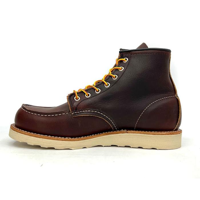 RED WING レッドウィング CLASSIC WORK #8138 6"MOC-TOE BRIAR”OIL SLICK” ブライアー オイルスリック ブラウンレザー シボ加工 ワイズD モックトゥの画像