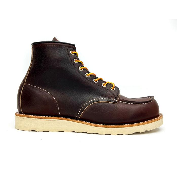 RED WING レッドウィング CLASSIC WORK #8138 6"MOC-TOE BRIAR”OIL SLICK” ブライアー オイルスリック ブラウンレザー シボ加工 ワイズD モックトゥの画像