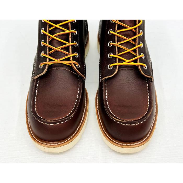 RED WING レッドウィング CLASSIC WORK #8138 6"MOC-TOE BRIAR”OIL SLICK” ブライアー オイルスリック ブラウンレザー シボ加工 ワイズD モックトゥの画像