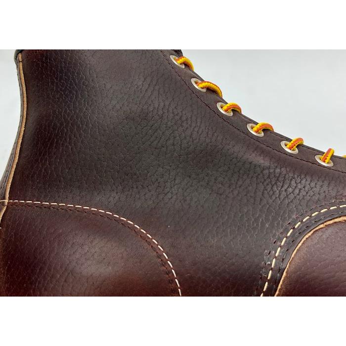 RED WING レッドウィング CLASSIC WORK #8138 6"MOC-TOE BRIAR”OIL SLICK” ブライアー オイルスリック ブラウンレザー シボ加工 ワイズD モックトゥの画像