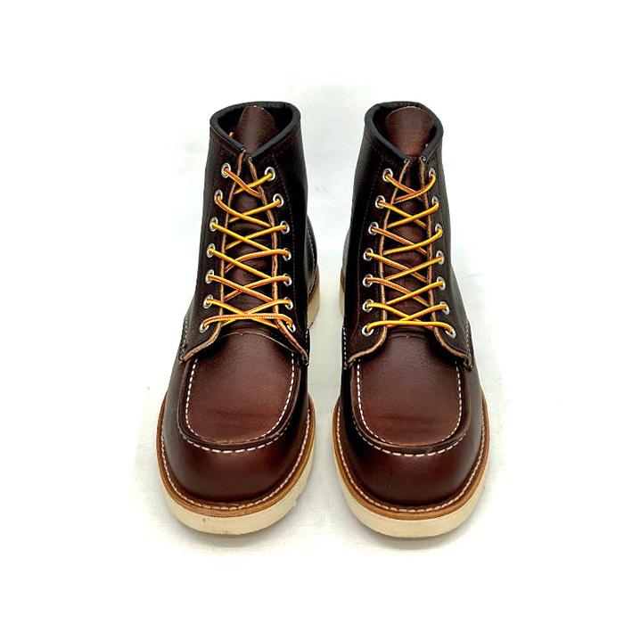 RED WING レッドウィング CLASSIC WORK #8138 6"MOC-TOE BRIAR”OIL SLICK” ブライアー オイルスリック ブラウンレザー シボ加工 ワイズD モックトゥの画像
