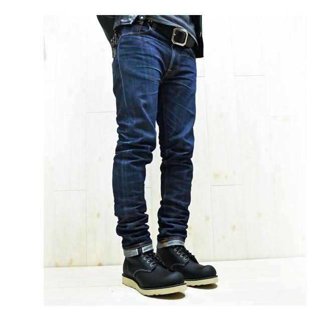 RED WING【 レッドウィング 】CLASSIC WORK  #8165  6"ROUND-TOE BLACK " CHROME " ( ブラッククローム ) ブラックレザー ワイズＤ ラウンドトゥの画像