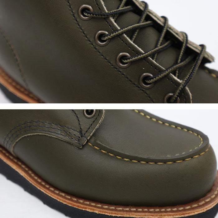 RED WING レッドウィング CLASSIC WORK #8828 6"Moc-Toe Alpine "Portage"  アルパインポーテージ ワイズ D REDWING レッドウイング モックトゥ 変え紐付きの画像