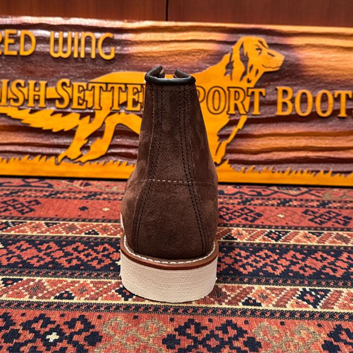 REDWING レッドウィング Classic Moc #8836 6"Moc-Toe チョコレート ミュールスキナー ラフアウト ワイズD レッドウイング モックトゥの画像