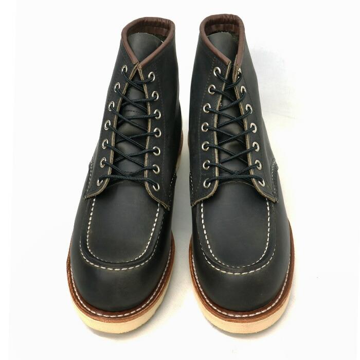 REDWING 6-inch Classic Moc 8890 レッドウィング 6インチ クラシックモック チャコール "ラフアンドタフ" ワイズD レッドウイング モックトゥ グレーの画像