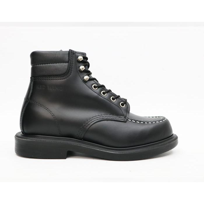 RED WING レッドウィング　#8133  6"MOC-TOE　スーパーソール　BLACK " CHROME " 　ブラッククローム 　ワイズＥ　モックトゥ　REDWING  レッドウイング｜gmmstore｜04