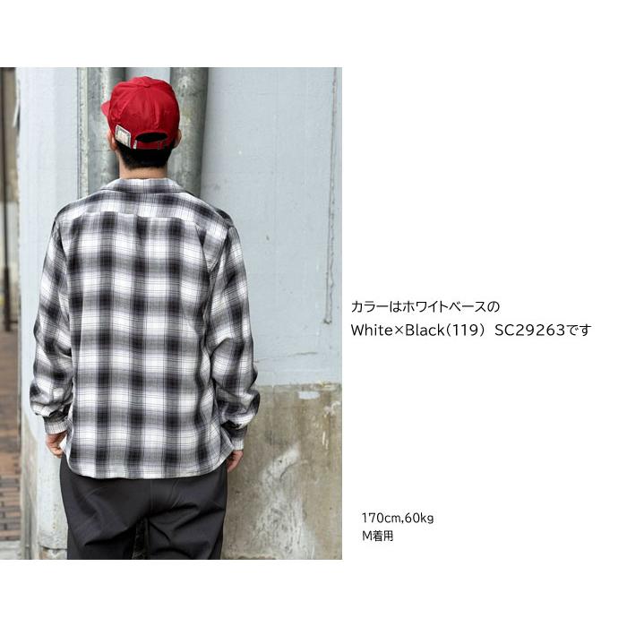 SC29120 SC29263  RAYON OMBRE CHECK OPEN SHIRT SUGAR CANE シュガーケーン オンブレーチェックオープンシャツ レーヨン チェック シャツ｜gmmstore｜13