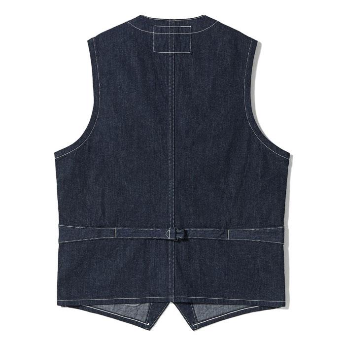 SUGAR CANE Star Denim ワークベスト 40 ウォバッシユ SUGAR CANE シュガーケーン SC15702 / 11oz. BLUE DENIM WORK VEST