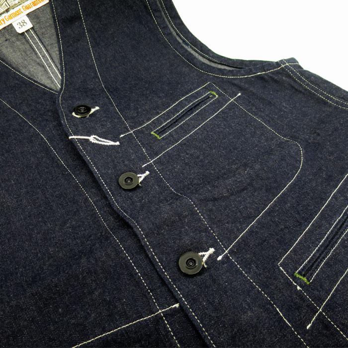 SUGAR CANE シュガーケーン SC15702 / 11oz. BLUE DENIM WORK VEST